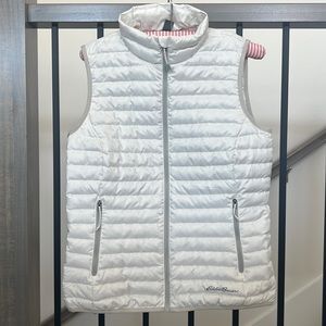 Eddie Bauer White Puffer Vest